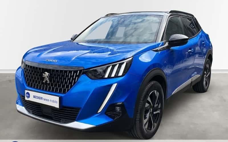 Blau Gebraucht 2021 Peugeot 2008 GT-line SUV | 16.390 € (Fairer Preis) - Bild 1/4