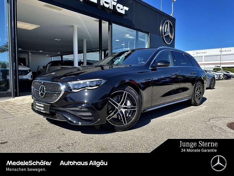 Obsidianschwarz Gebraucht 2025 Mercedes E220 AMG Kombi | 68.490 € - Bild 1/4