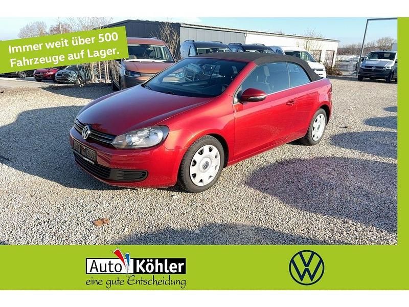 Rot Gebraucht 2012 VW Golf Cabriolet Cabrio | 4.410 € (Fairer Preis) - Bild 1/3