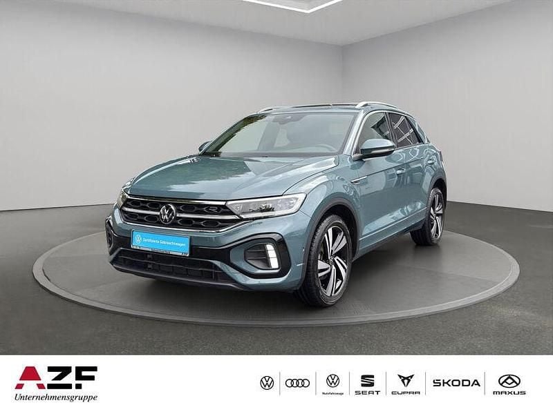 Blau Gebraucht 2022 VW T-Roc R-line SUV | 28.480 € (Fairer Preis) - Bild 1/4