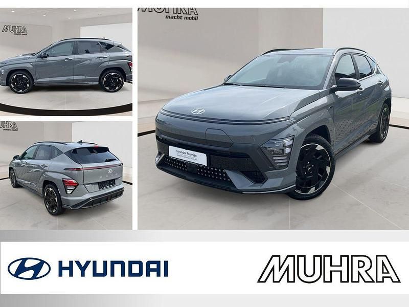 Shadow grey Neu 2024 Hyundai Kona N Line SUV | 34.489 € (Superpreis) - Bild 1/4