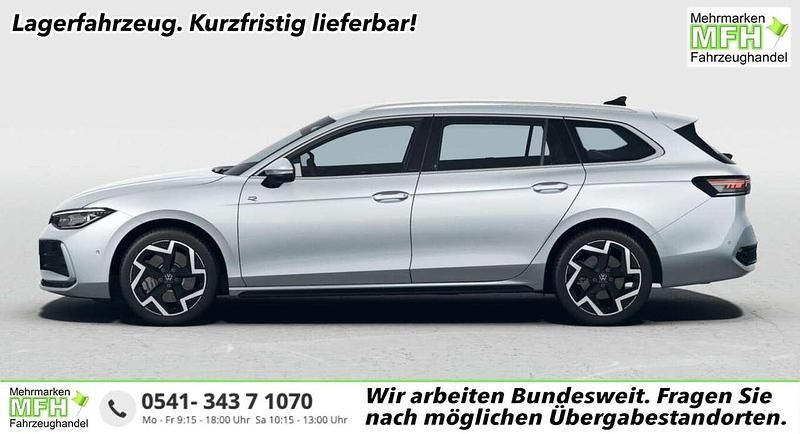 Oyster silver metallic Neu 2025 VW Passat R-line Kombi | 45.046 € (Superpreis) - Bild 1/4