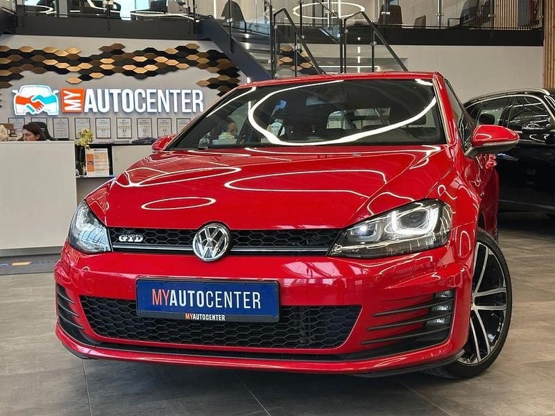 Rot Gebraucht 2015 VW Golf VII GTD Limousine | 12.490 € (Guter Preis) - Bild 1/4
