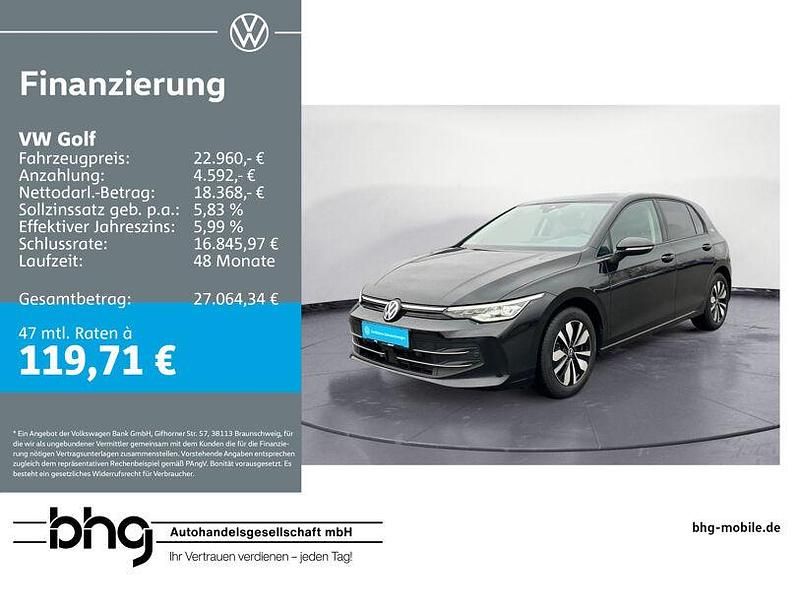 Gebraucht VW Golf VIII 116 PS (85 kW) 2025 Schwarz Limousine