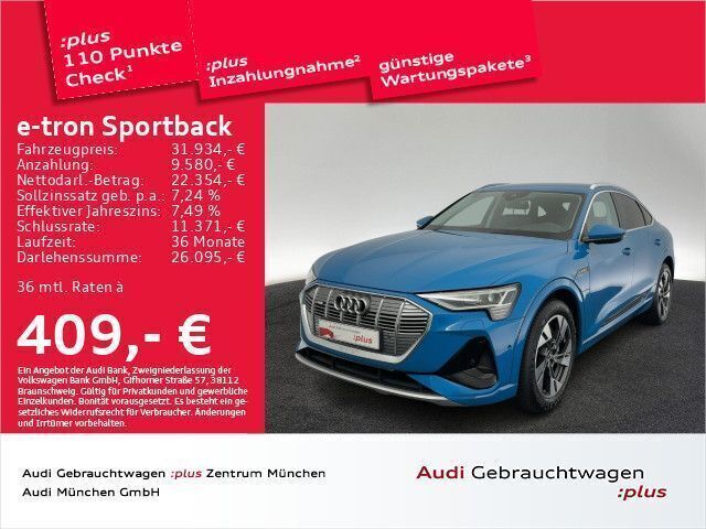 Gebraucht Audi e-tron Sportback Ambiente 230 kW (313 PS) 2021 Antiguablau metallic SUV