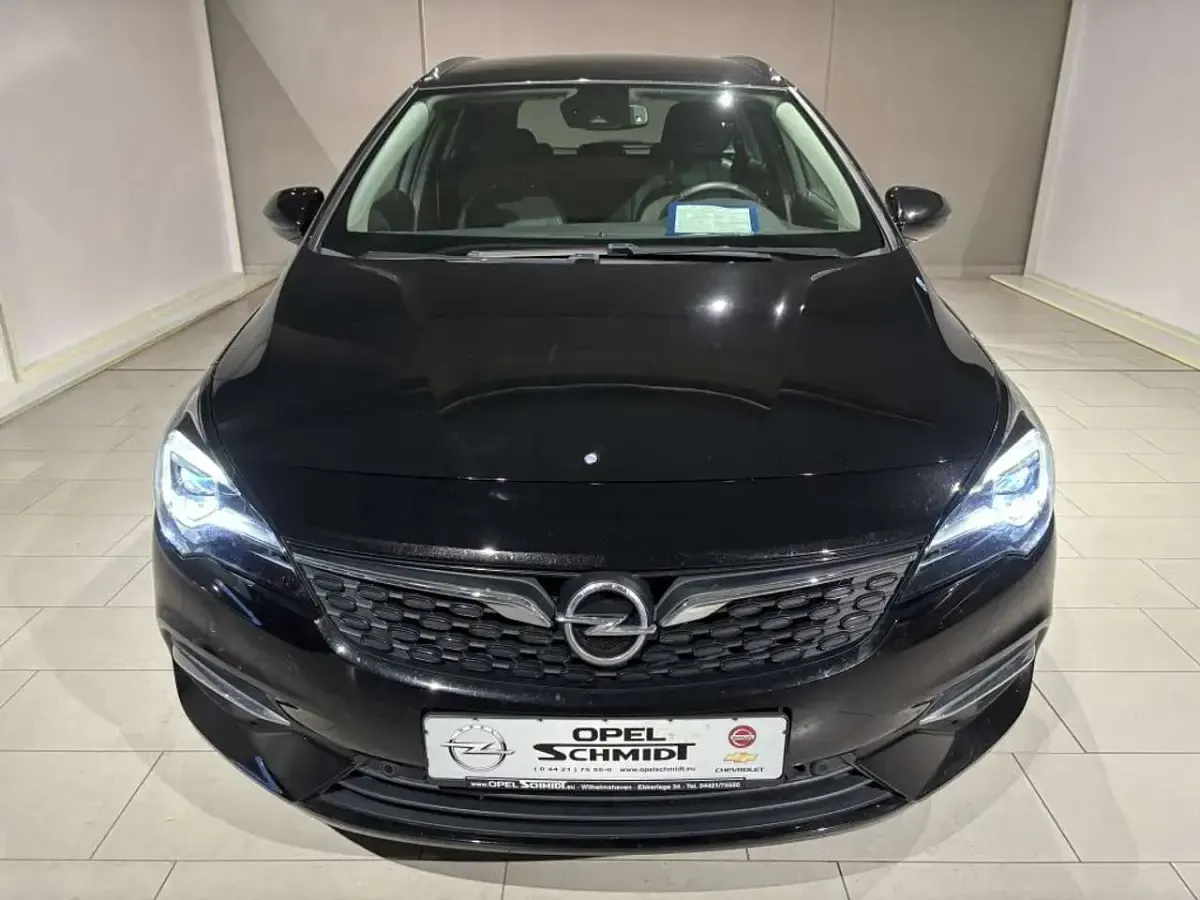 Gebraucht Opel Astra Elegance 122 PS (89 kW) 2020 Onyxschwarz metallic Kombi