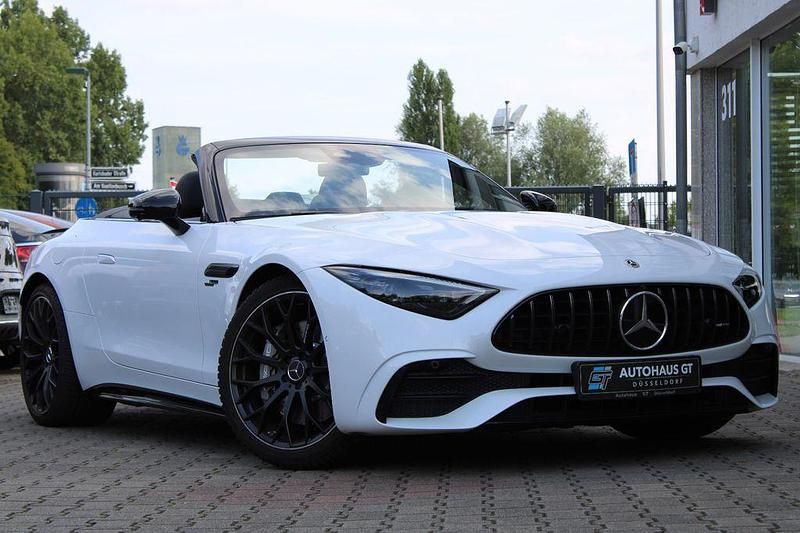 Weiß Gebraucht 2022 Mercedes SL43 AMG AMG Cabrio | 89.999 € (Etwas zu teuer) - Bild 1/4