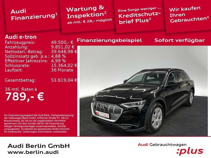 Brillantschwarz Gebraucht 2022 Audi e-tron Ambiente SUV | 49.500 € - Bild 1/3