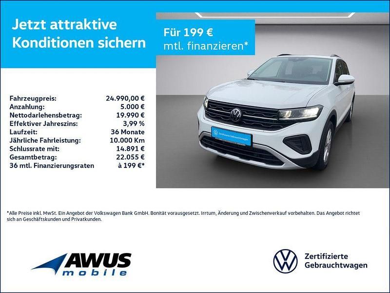 Weiß Gebraucht 2024 VW T-Cross Life SUV | 24.990 € (Fairer Preis) - Bild 1/4