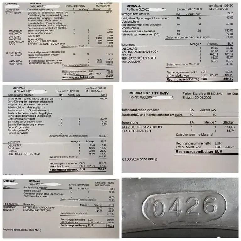 Gebraucht Opel Meriva 105 PS (77 kW) 2010 Silber Van / Kleinbus