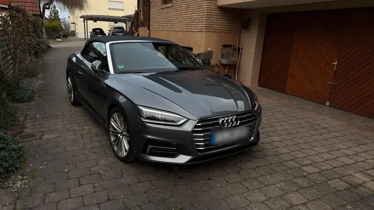 Używany Audi A5 Cabriolet 252 KM (185 kW) 2018 Szary Kabriolet
