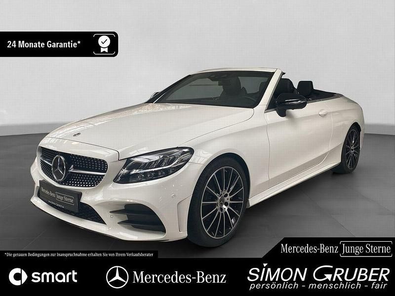 Weiß Gebraucht 2024 Mercedes C200 AMG line Cabrio | 48.900 € (Teuer) - Bild 1/4