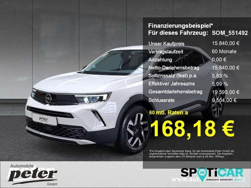 Jade weiss/arktis weiss Gebraucht 2022 Opel Mokka Elegance SUV | 15.840 € (Superpreis) - Bild 1/4