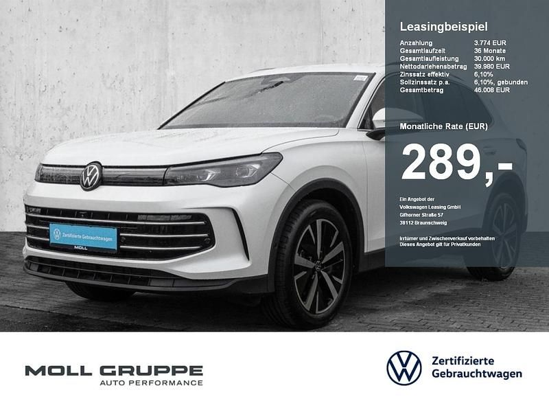 Oryxweiß perlmutteffekt (metallic) Gebraucht 2025 VW Tiguan Elegance SUV | 39.520 € (Guter Preis) - Bild 1/4
