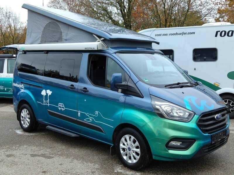 Blau Gebraucht 2023 Ford Transit Custom Nugget Van / Kleinbus | 63.500 € - Bild 1/4