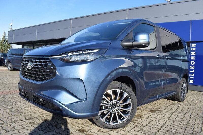 Digital aqua blue Neu 2025 Ford Tourneo Custom Titanium X Van / Kleinbus | 61.490 € (Etwas zu teuer) - Bild 1/4