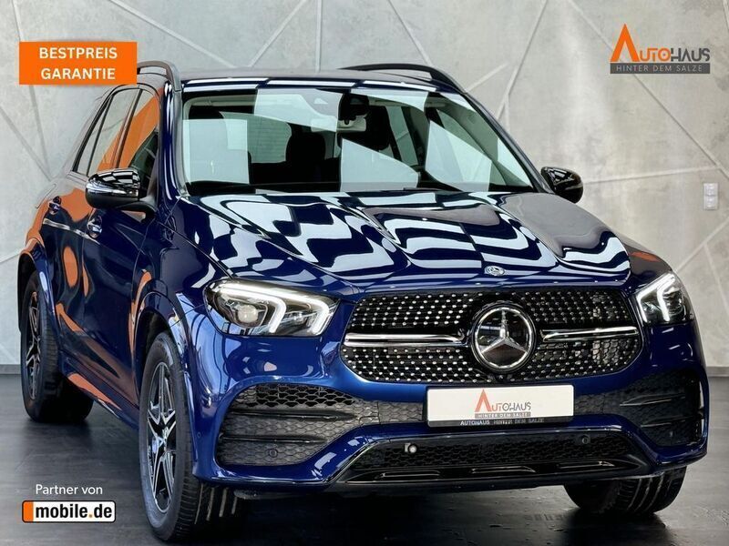 Blau Gebraucht 2020 Mercedes GLE350 AMG line SUV | 51.950 € (Superpreis) - Bild 1/4