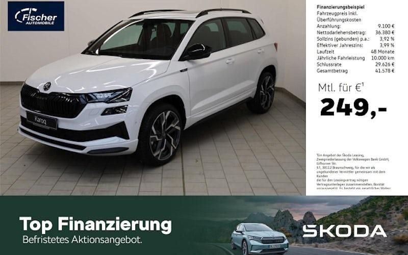 Weiß Neu 2025 Skoda Karoq SportLine SUV | 45.480 € - Bild 1/4