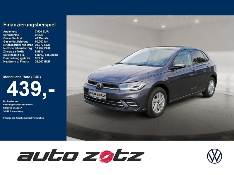 Grau Neu 2024 VW Polo IQ Drive Kleinwagen | 24.440 € (Guter Preis) - Bild 1/4