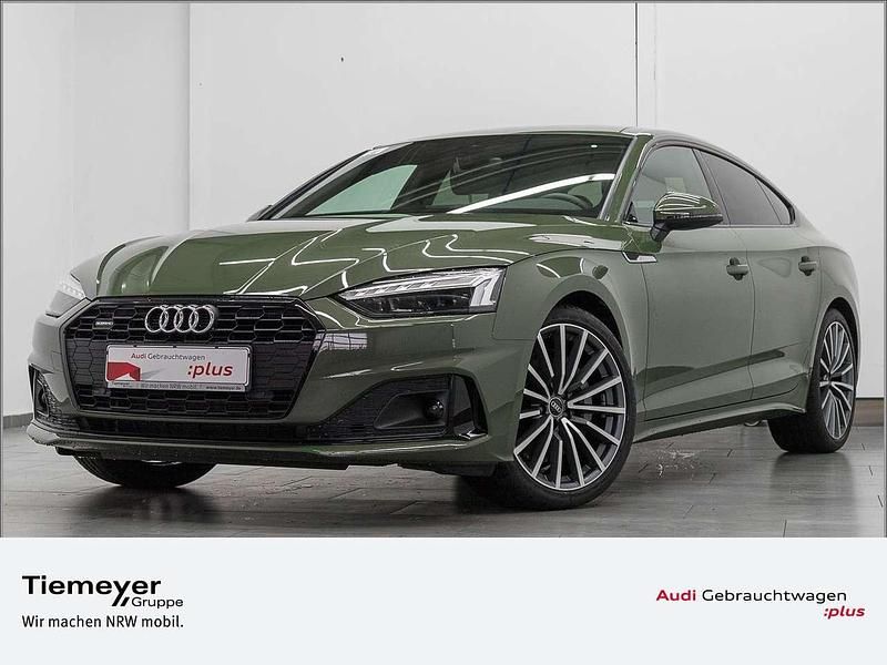 Distriktgrün metallic Gebraucht 2021 Audi A5 S-Line Coupé | 36.470 € (Fairer Preis) - Bild 1/4