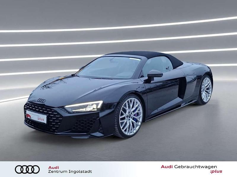 Schwarz metallic Gebraucht 2022 Audi R8 Spyder Performance Cabrio | 174.980 € (Fairer Preis) - Bild 1/3