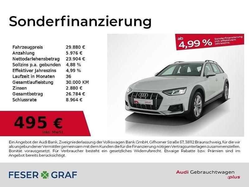 Gebraucht Audi A4 Allroad 204 PS (150 kW) 2022 Ibisweiß Kombi