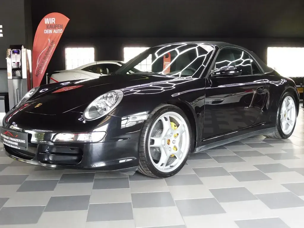 Gebraucht Porsche 997 381 PS (280 kW) 2006 Basaltschwarzmetallic (metallic) Cabrio