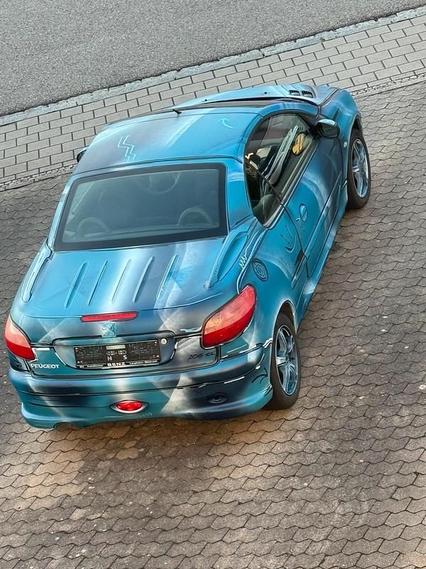 Blau Gebraucht 2002 Peugeot 206 CC Cabrio | 2.700 € (Fairer Preis) - Bild 1/4