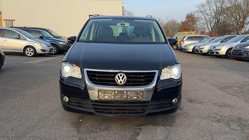 Gebraucht VW Touran Trendline 140 PS (102 kW) 2007 Schwarz Van / Kleinbus