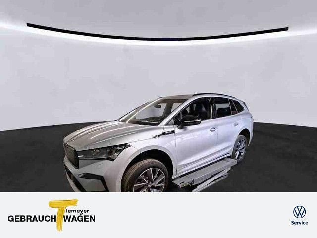 Silber Gebraucht 2023 Skoda Enyaq iV SportLine SUV | 38.690 € (Superpreis) - Bild 1/4