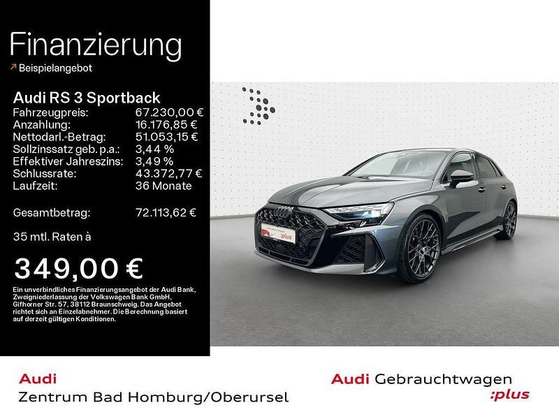 Grau Gebraucht 2024 Audi RS3 Sportback Sport Kleinwagen | 67.230 € (Teuer) - Bild 1/4