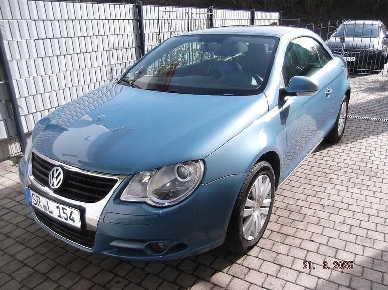 Blau Gebraucht 2007 VW Eos Cabrio | 6.250 € (Fairer Preis) - Bild 1/4