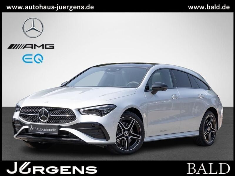 Silber iridiumsilber metallic Gebraucht 2024 Mercedes CLA250e Shooting Brake AMG Kombi | 42.880 € (Teuer) - Bild 1/4