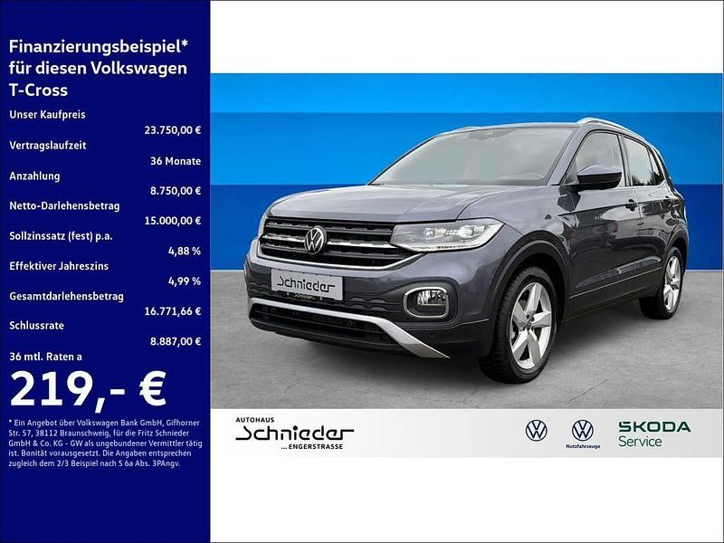 Gebraucht VW T-Cross Style 150 PS (110 kW) 2021 Grau SUV
