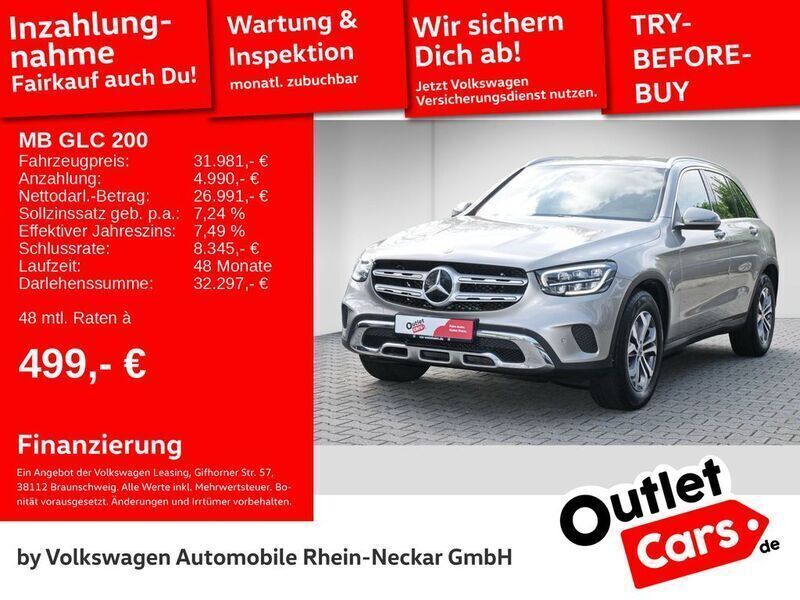 Mojavesilber metallic Gebraucht 2019 Mercedes GLC200 Business SUV | 32.781 € (Guter Preis) - Bild 1/2