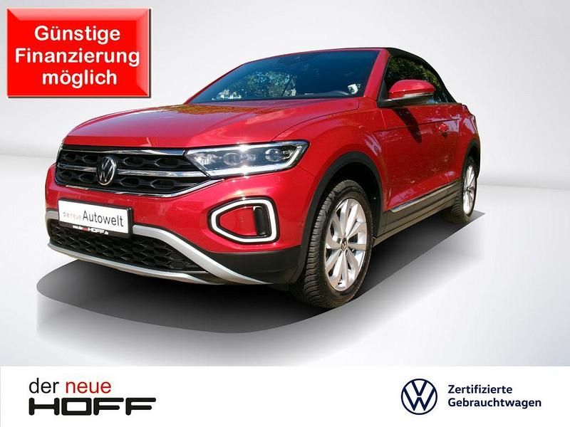 Rot Gebraucht 2024 VW T-Roc Cabriolet Style Cabrio | 24.975 € (Superpreis) - Bild 1/4