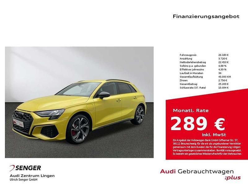 Pythongelb Gebraucht 2022 Audi A3 e-tron S-Line Kleinwagen | 26.180 € (Guter Preis) - Bild 1/4