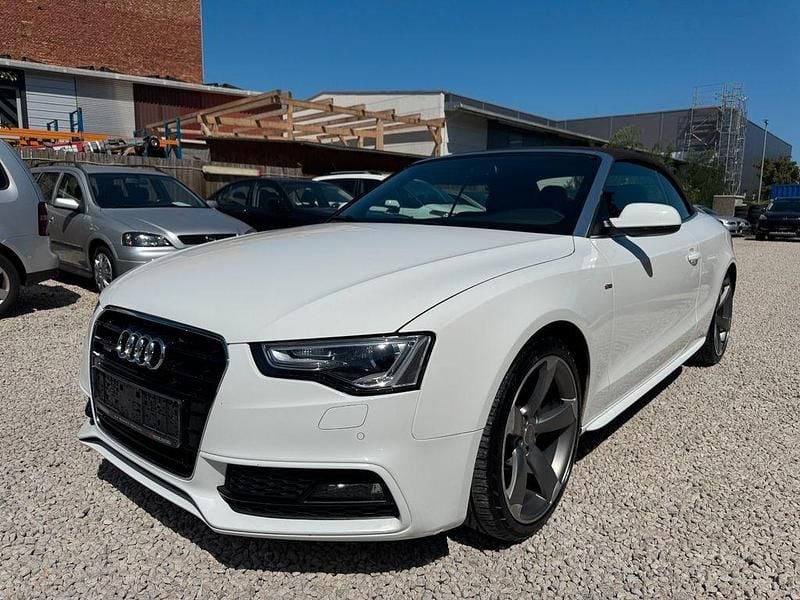 Weiß Gebraucht 2014 Audi A5 Cabriolet S-Line Cabrio | 16.990 € (Fairer Preis) - Bild 1/4