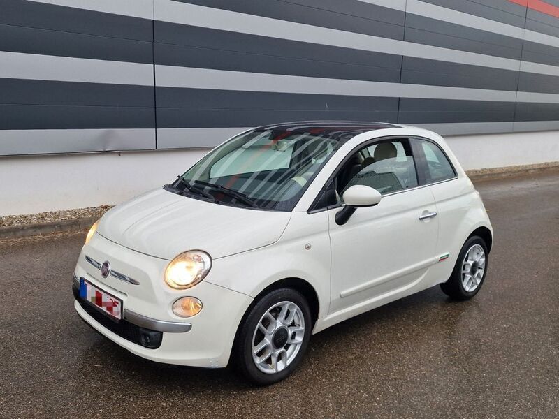 Weiß Gebraucht 2009 Fiat 500 Lounge Kleinwagen | 3.990 € - Bild 1/4