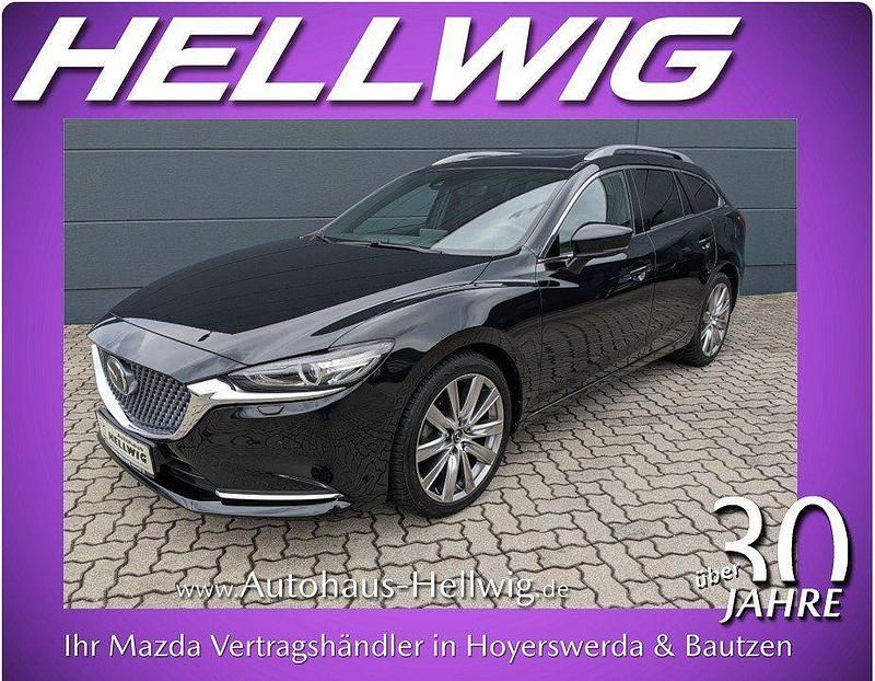 Jet black metallic Gebraucht 2024 Mazda 6 Takumi-Line Kombi | 30.880 € (Guter Preis) - Bild 1/4