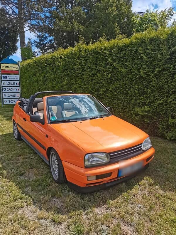 Orange Gebraucht 1993 VW Golf Cabriolet Cabrio | 1.599 € - Bild 1/4