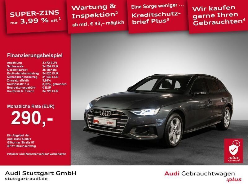 Manhattangrau metallic Gebraucht 2024 Audi A4 Advanced Plus Kombi | 35.350 € (Teuer) - Bild 1/2