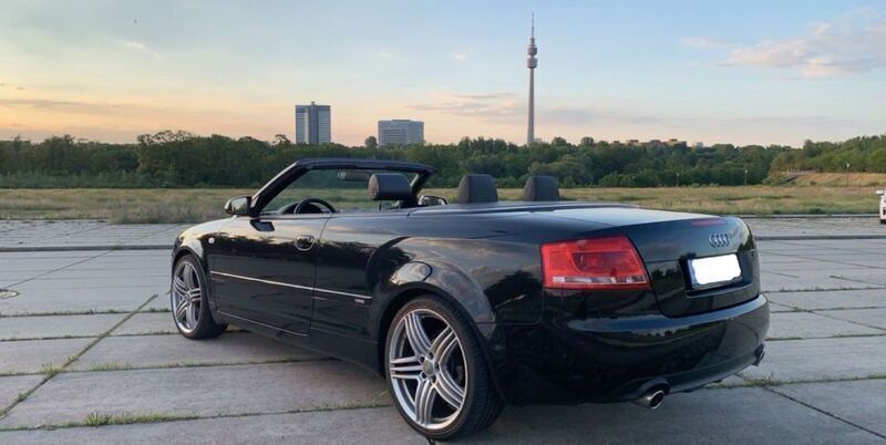Schwarz Gebraucht 2007 Audi A4 Cabriolet S-Line Cabrio | 6.500 € (Guter Preis) - Bild 1/4