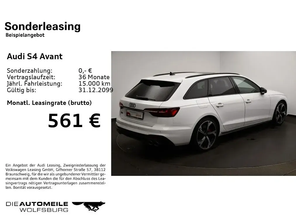 Brugt Audi S4 Ambiente 341 HK (250 kW) 2024 Hvid Stationcar