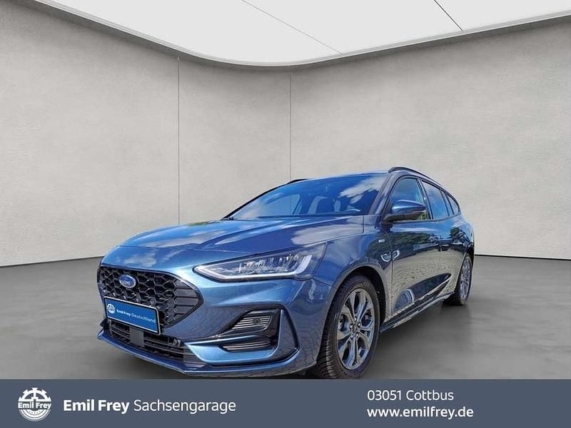 Chrome blue metallic Gebraucht 2024 Ford Focus ST-Line X Kombi | 25.940 € (Guter Preis) - Bild 1/4