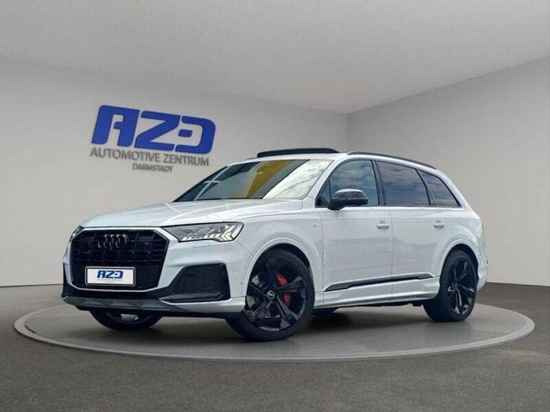 Gletscherweiß metallic Gebraucht 2021 Audi Q7 Ambiente SUV | 68.588 € (Teuer) - Bild 1/4