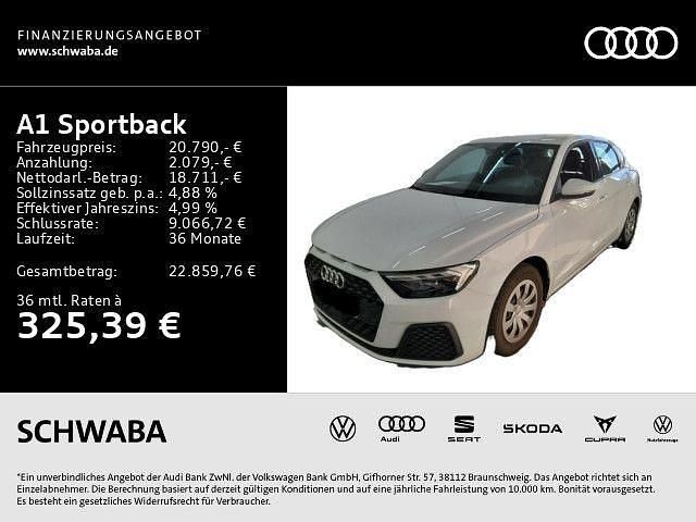 Gletscherweiß metallic Gebraucht 2022 Audi A1 Sportback Kleinwagen | 20.790 € (Fairer Preis) - Bild 1/4