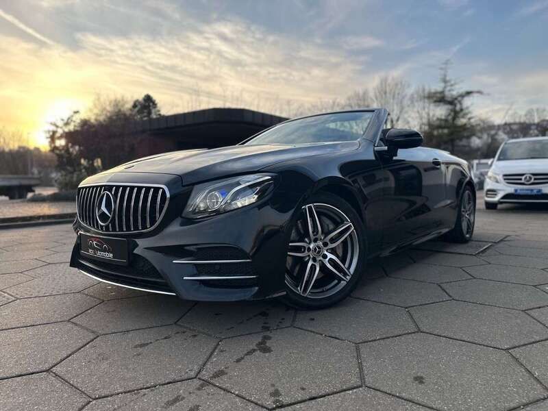 Obsidianschwarz metalliclack Gebraucht 2020 Mercedes E350 AMG Cabrio | 35.900 € (Superpreis) - Bild 1/4