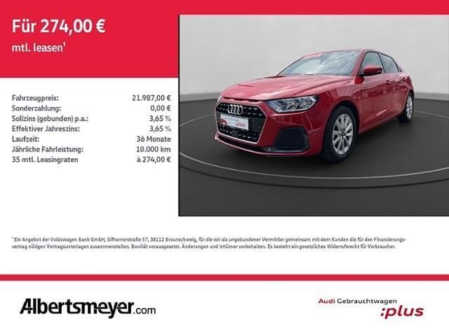 Progressivrot metallic Gebraucht 2024 Audi A1 Sportback Advanced Plus Kleinwagen | 21.987 € (Superpreis) - Bild 1/4