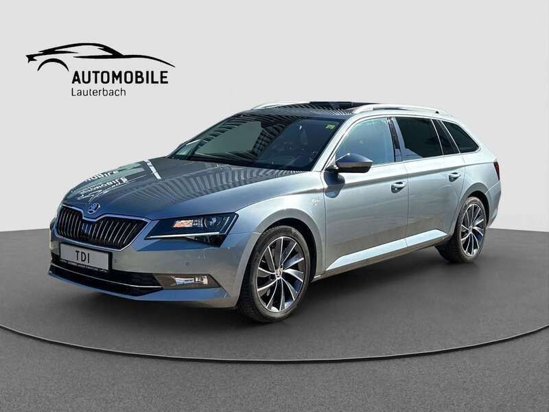 Business grau metallic Gebraucht 2016 Skoda Superb LAURIN & KLEMENT Kombi | 18.500 € (Guter Preis) - Bild 1/4